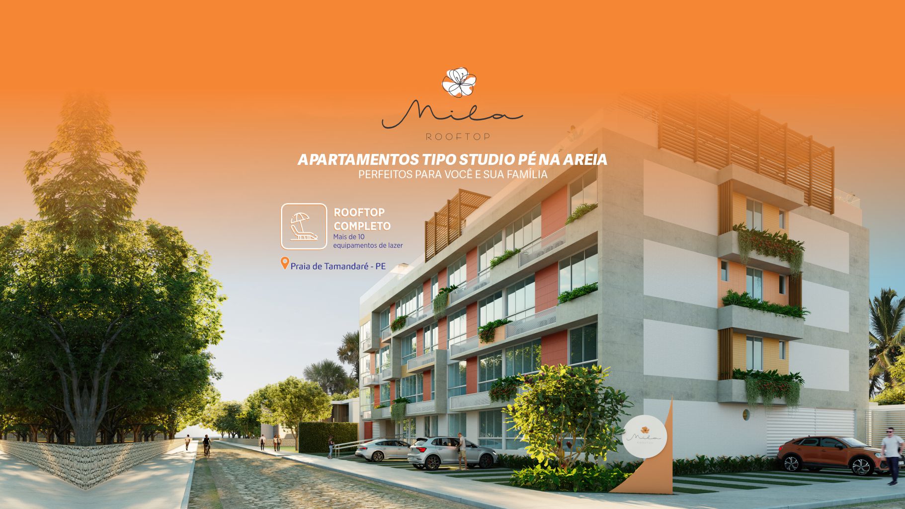 Mila ROOFTOP - Apartamentos tipo Studio Pé na Areia